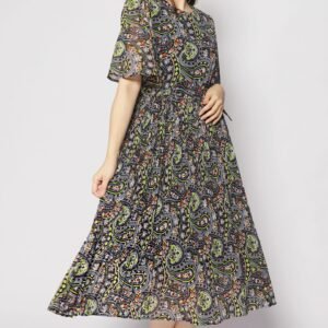 Annie Dress in Black Pastures