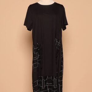 PO - Everly Squares Dress in Black
