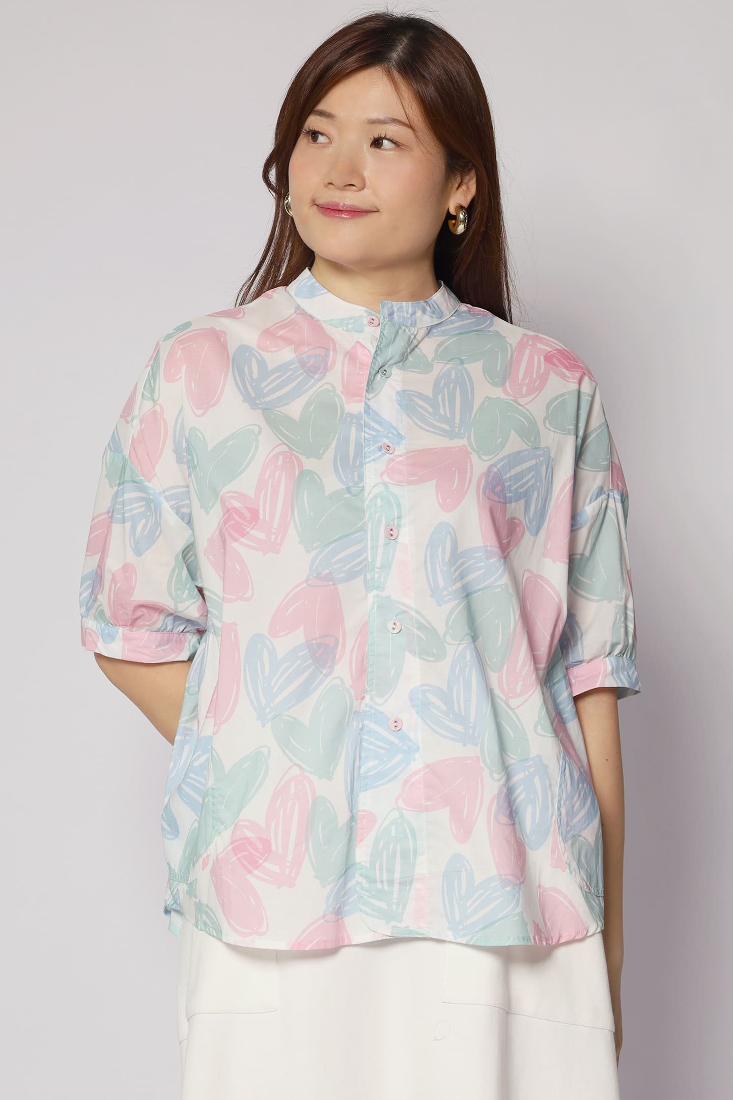 Liam Top in Pastel Hearts