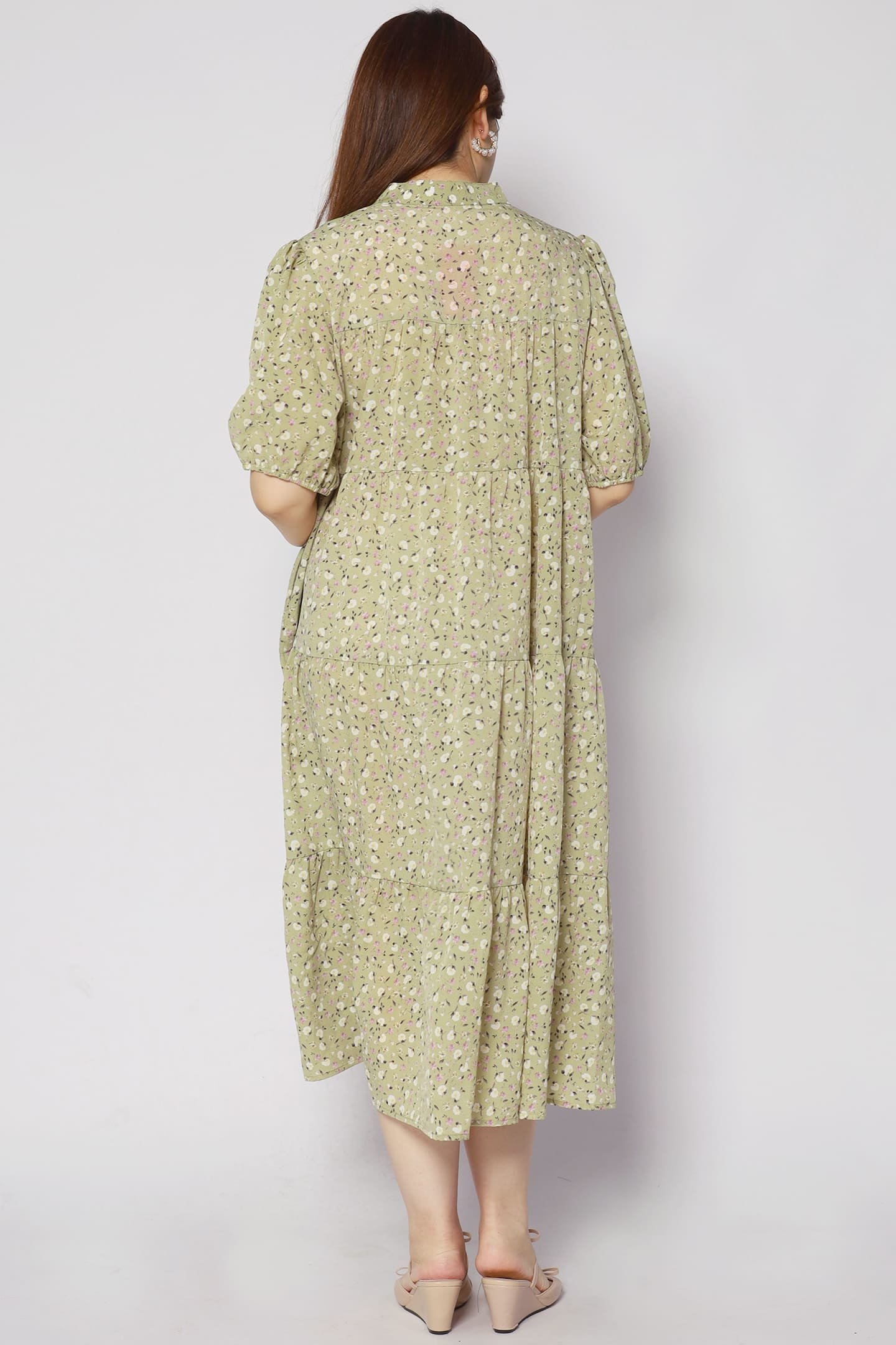 Moore Dress in Green Garden - Image 11
