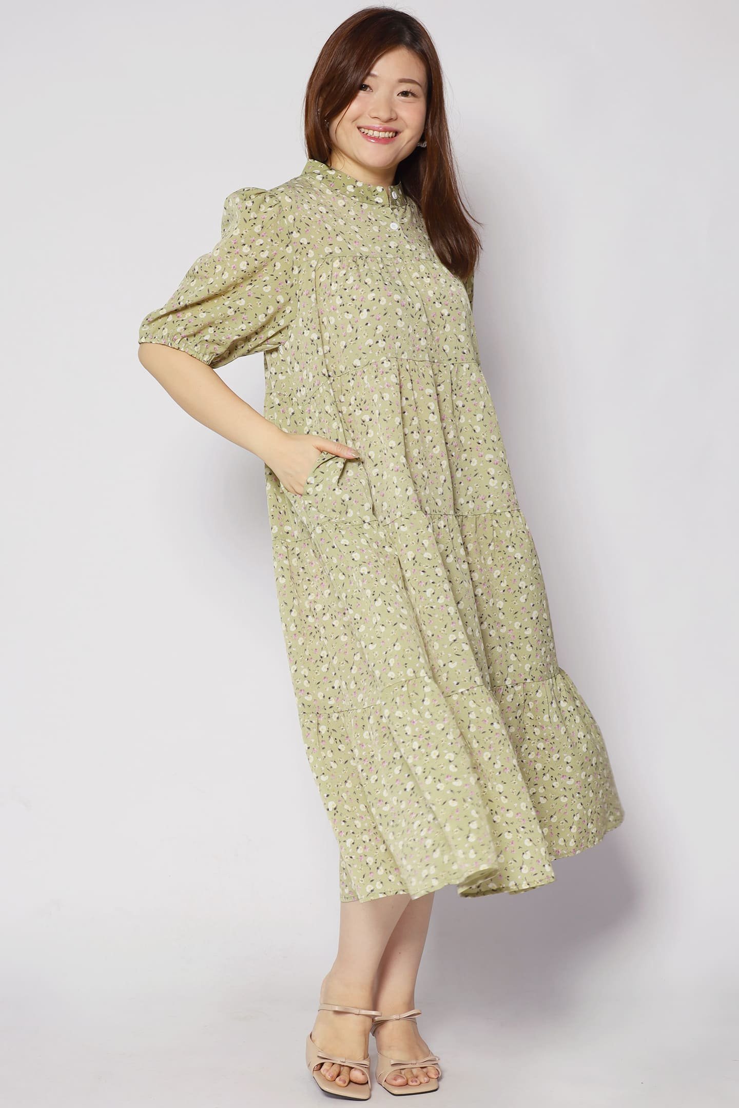 Moore Dress in Green Garden - Image 9