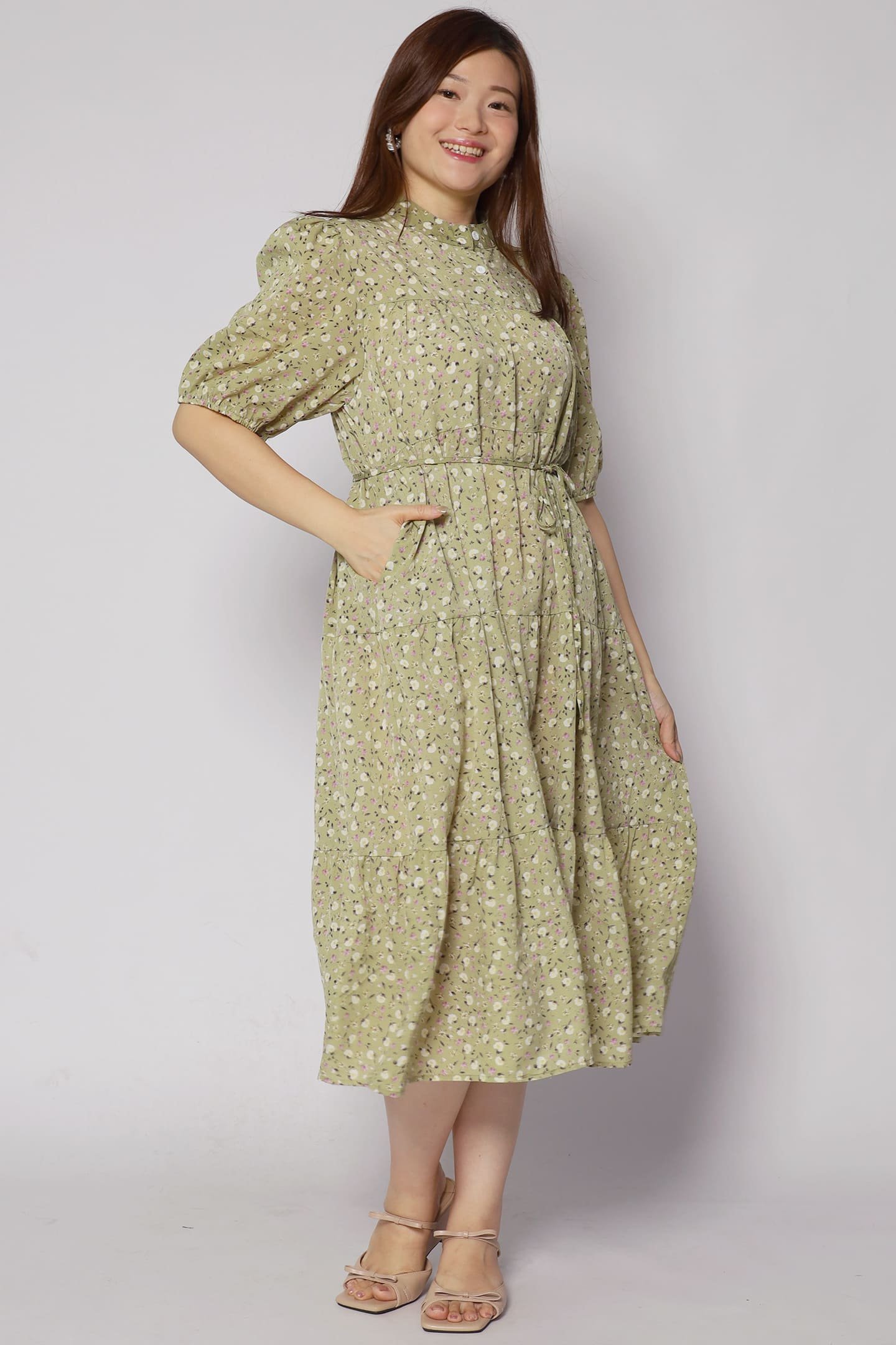 Moore Dress in Green Garden - Image 4