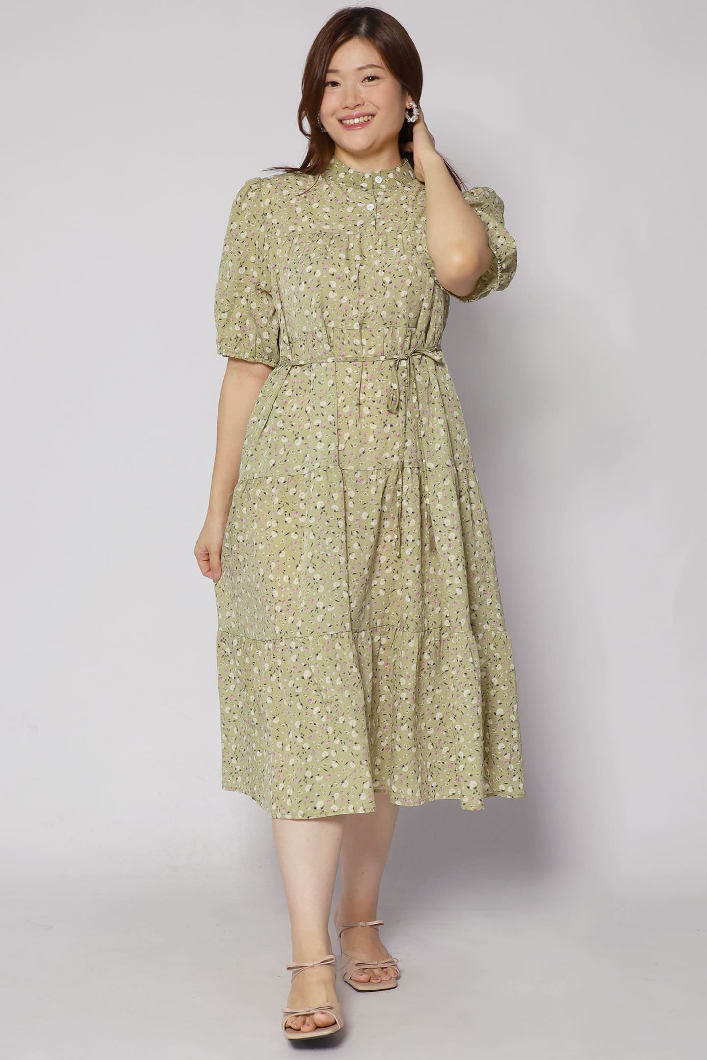 Moore Dress in Green Garden