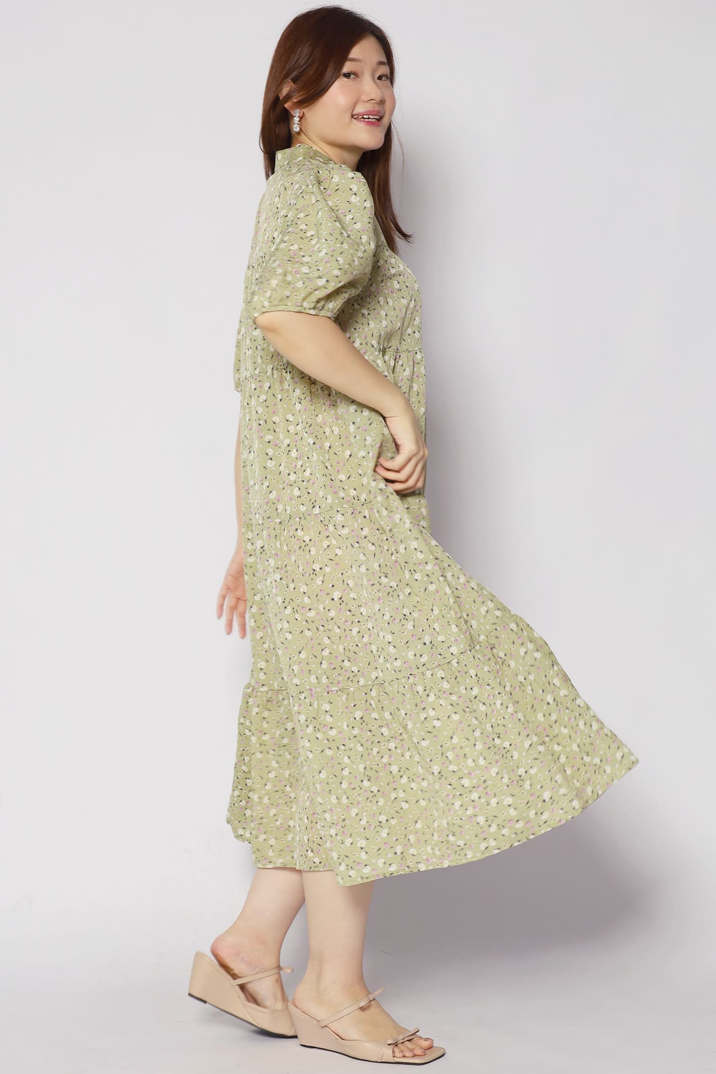 Moore Dress in Green Garden - Image 10