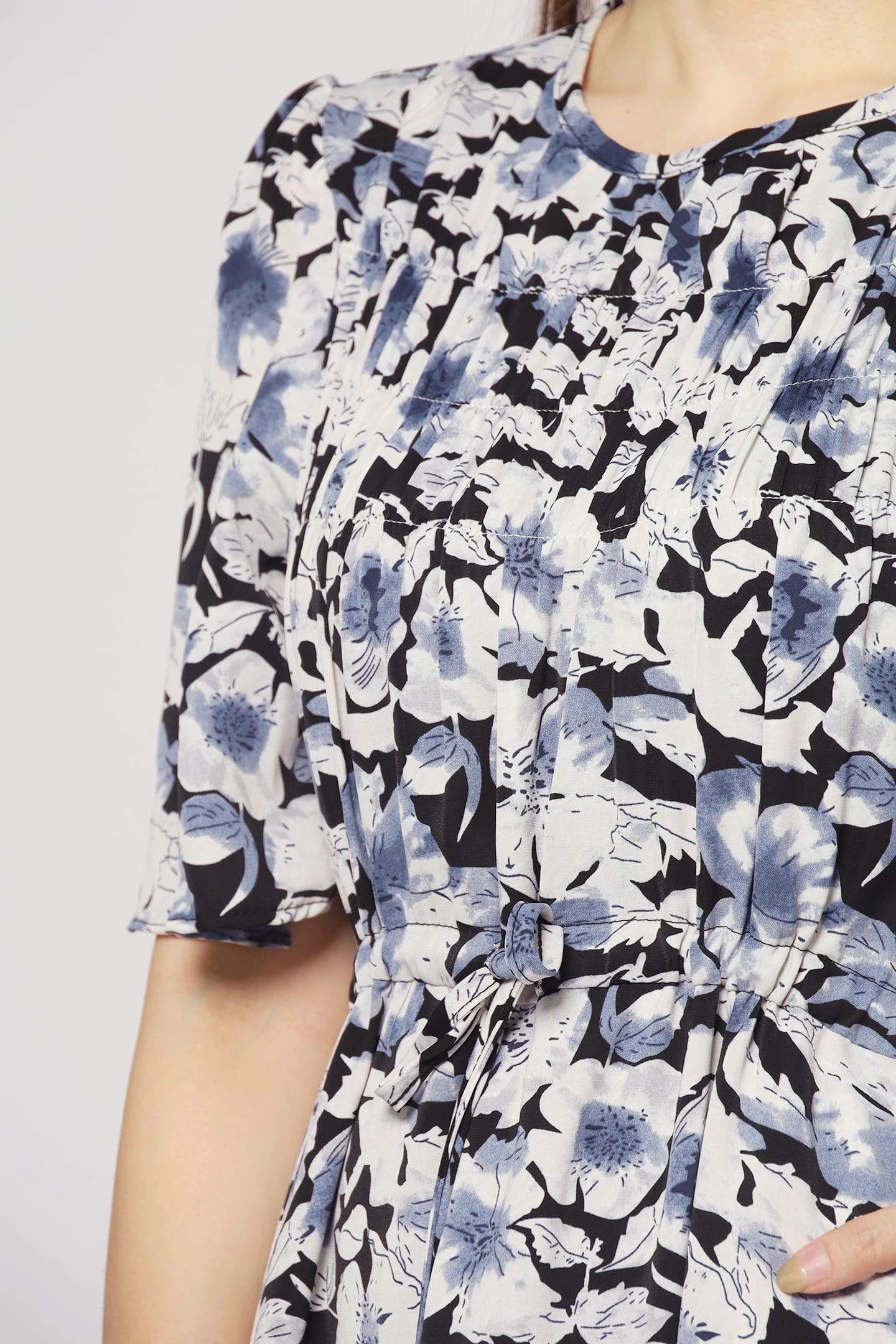 Astha Dress in Blue Floral - Image 6