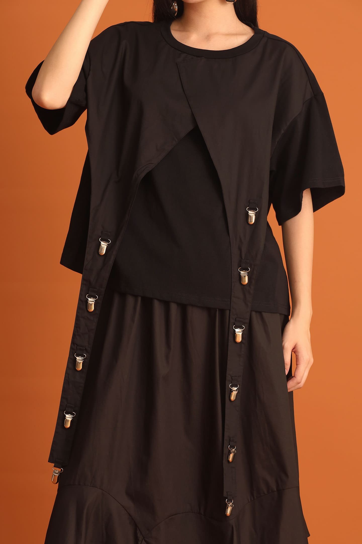 CHOSEN - Haerin Clip Top in Black - Image 3