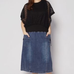 Dom Netted Top in Black