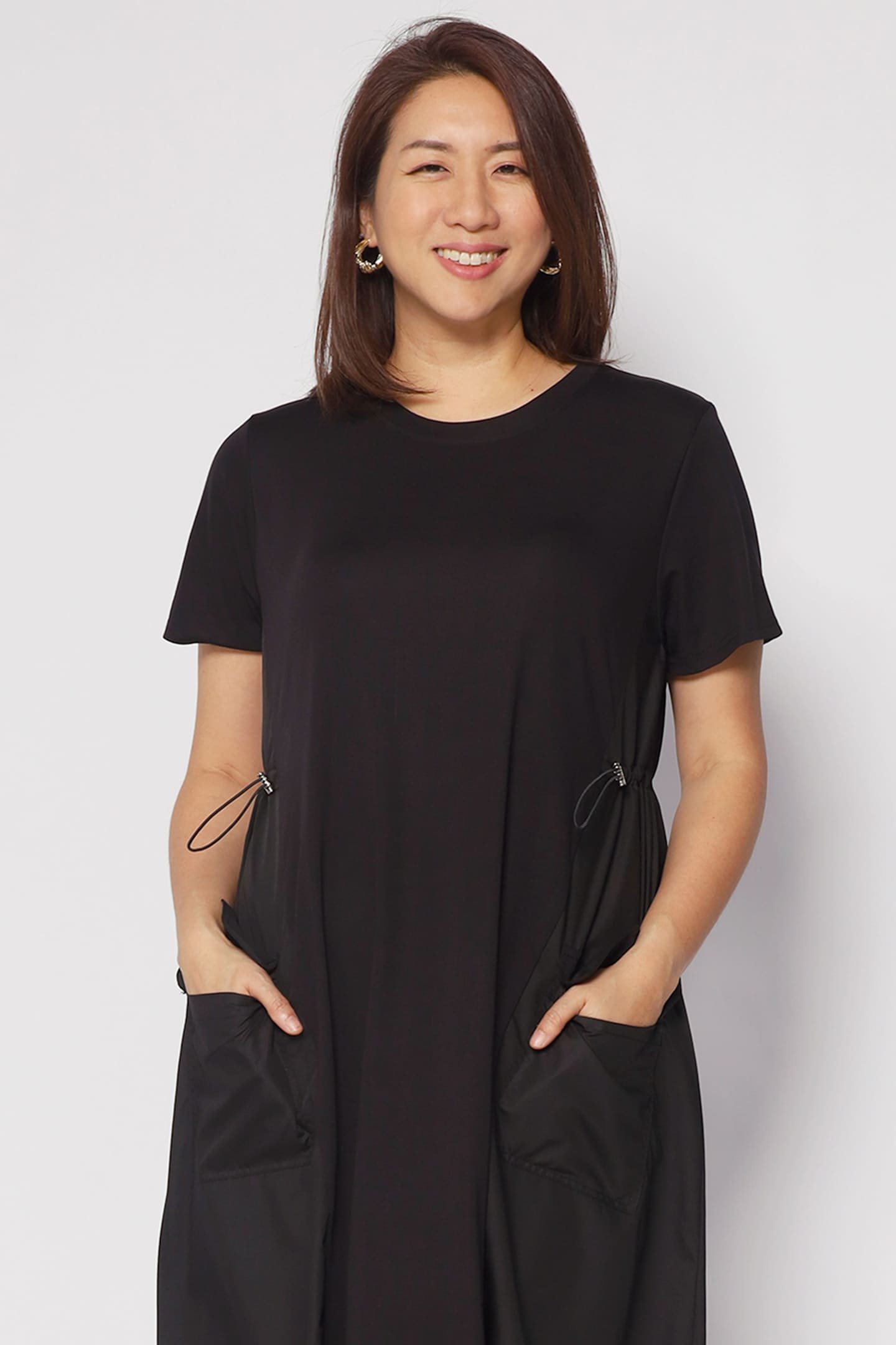 Ember Pocket Dress in Black - Image 8