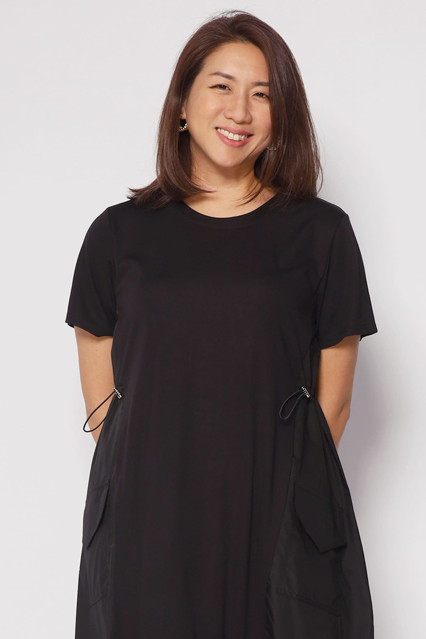 Ember Pocket Dress in Black - Image 3
