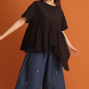 CHOSEN - Haelin Asymmetrical Top in Black