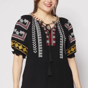 Hallie Boho Embroidered Top