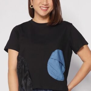 Keke Circles Top in Black