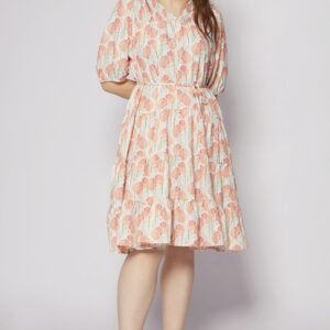Melbourne Dress in Peach Spring