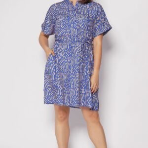 Penn Dress in Yellow Scribbles