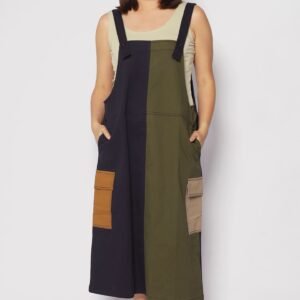 Phoenix Colourblock Pinafore Dress