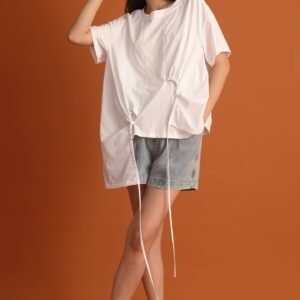 CHOSEN - Danielle Asymmetrical Top in White